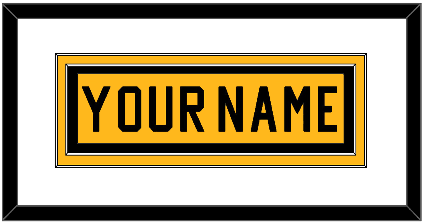 Pittsburgh Nameplate - Alternate Gold (1981-1983) - Signature Tier 1