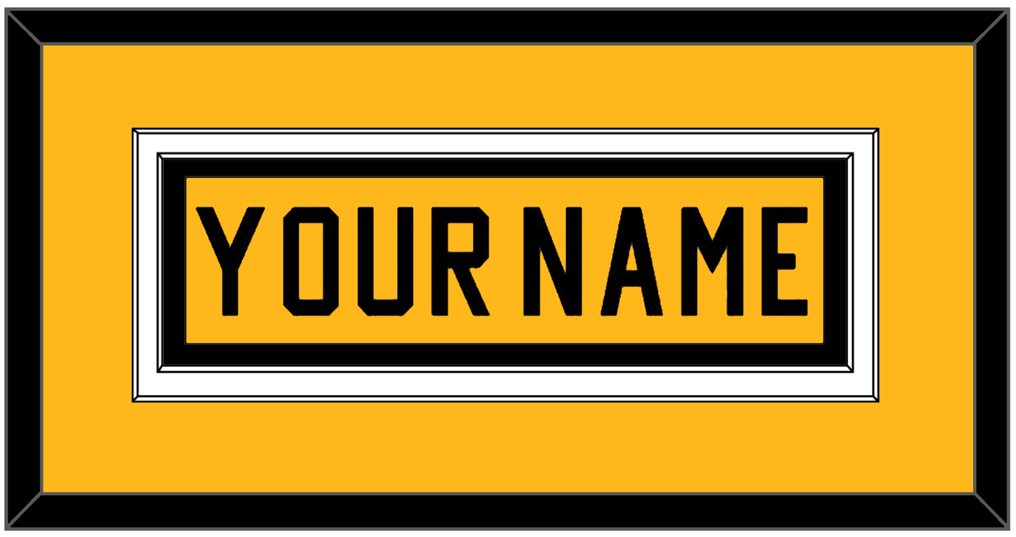 Pittsburgh Nameplate - Alternate Gold (1981-1983) - Signature Tier 2