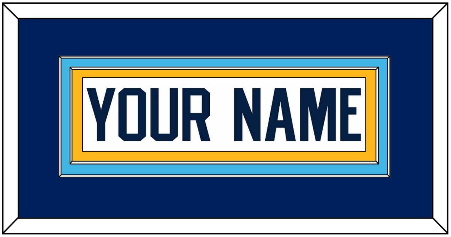 Pittsburgh Nameplate - Home White (1970-1972) - Signature Tier 3