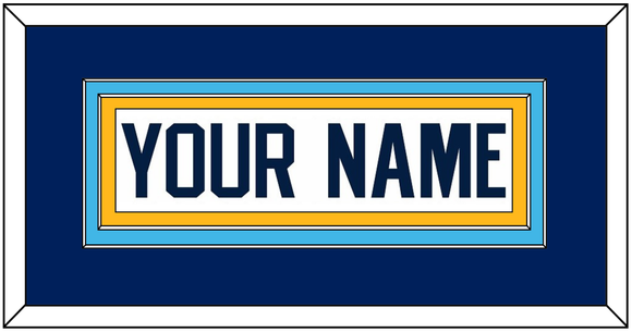 Pittsburgh Nameplate - Home White (1970-1972) - Double Mat 3