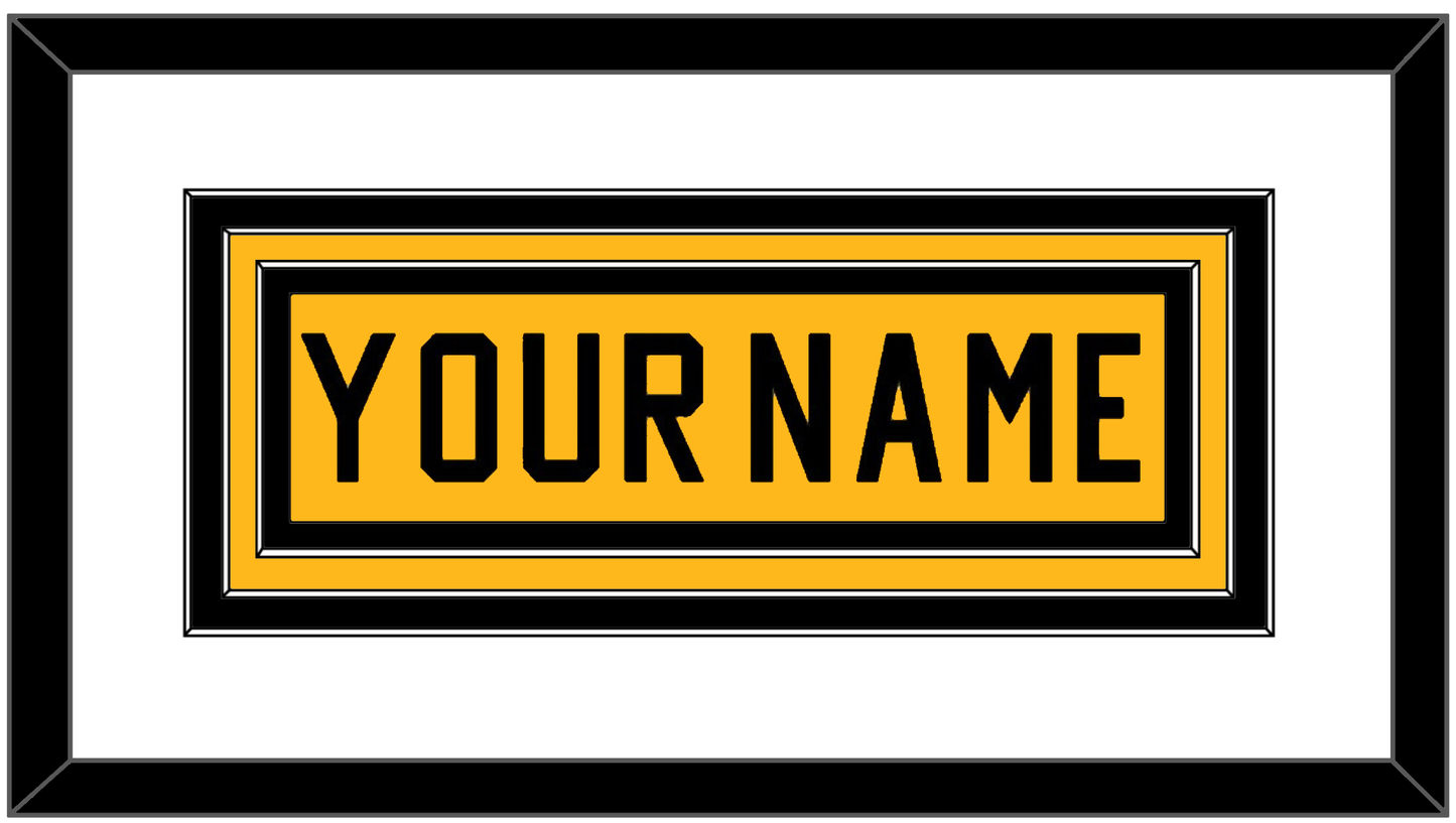 Pittsburgh Nameplate - Alternate Gold (1981-1983) - Premier Tier 1