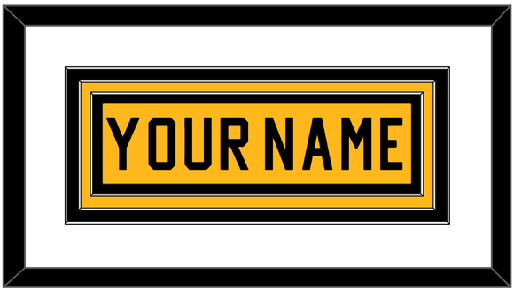 Pittsburgh Nameplate - Home Gold (1983-1984) - Triple Mat 1