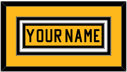 Pittsburgh Nameplate - Alternate Gold (1981-1983) - Premier Tier 2