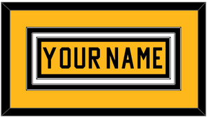 Pittsburgh Nameplate - Home Gold (1983-1984) - Triple Mat 2