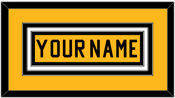 Pittsburgh Nameplate - Home Gold (1983-1984) - Triple Mat 2