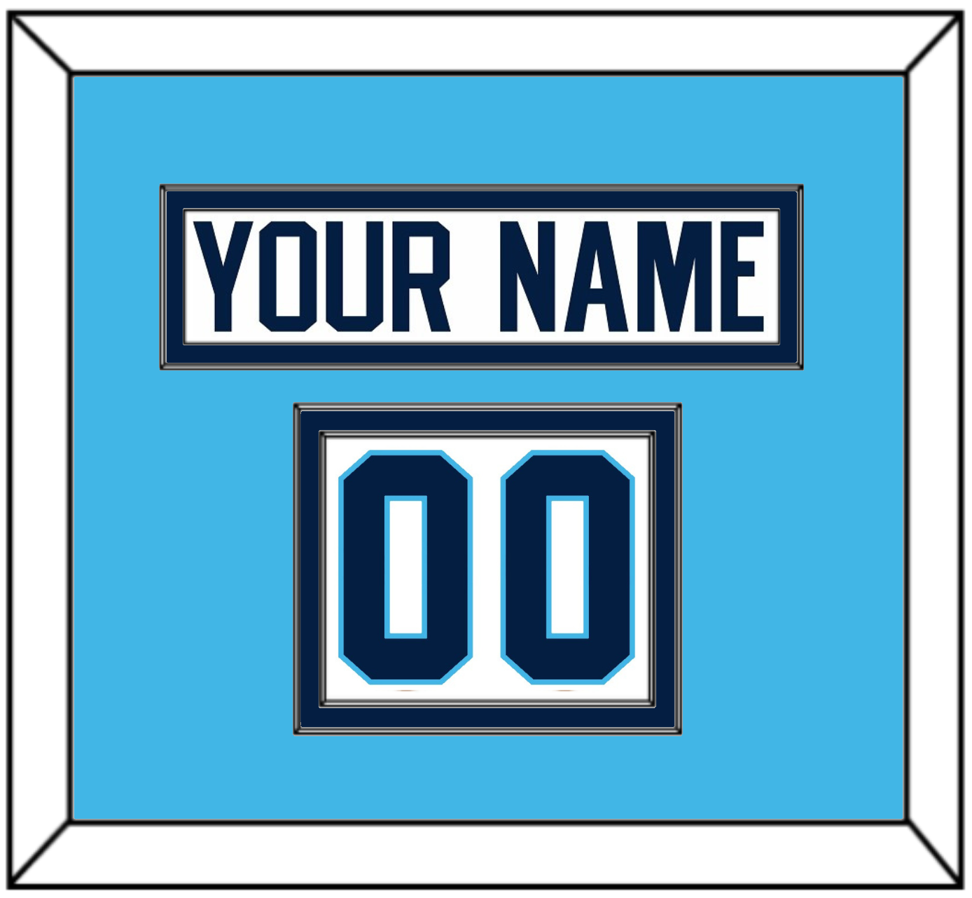 Pittsburgh Nameplate & Number (Shoulder) - Home White (1970-1972) - Signature Tier 3