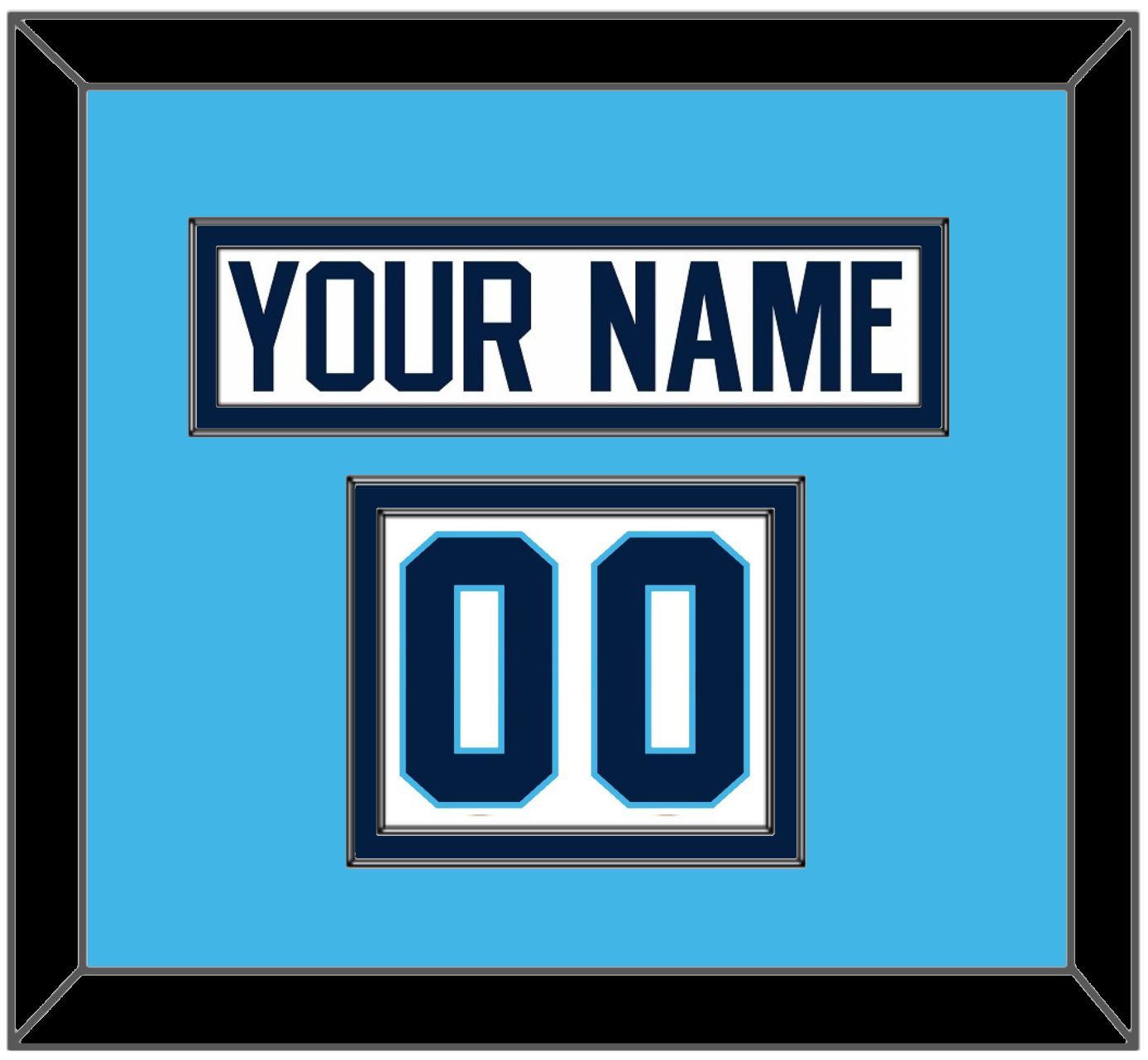 Pittsburgh Nameplate & Number (Shoulder) - Home White (1970-1972) - Signature Tier 3