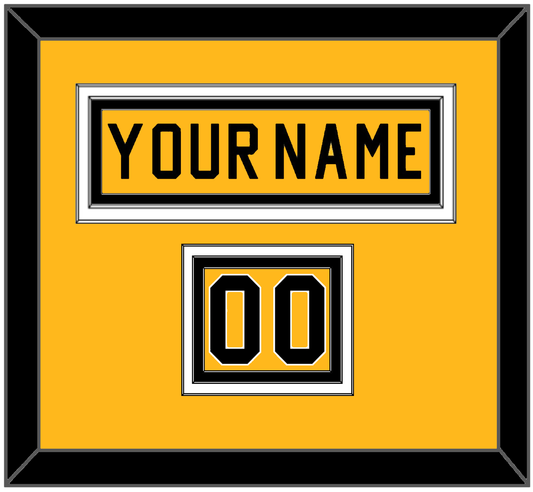 Pittsburgh Nameplate & Number (Shoulder) - Alternate Gold (2018-2021) - Premier Tier 2