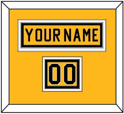 Pittsburgh Nameplate & Number (Shoulder) - Alternate Gold (1981-1983) - Premier Tier 2