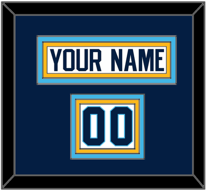 Pittsburgh Nameplate & Number (Shoulder) - Home White (1970-1972) - Premier Tier 3