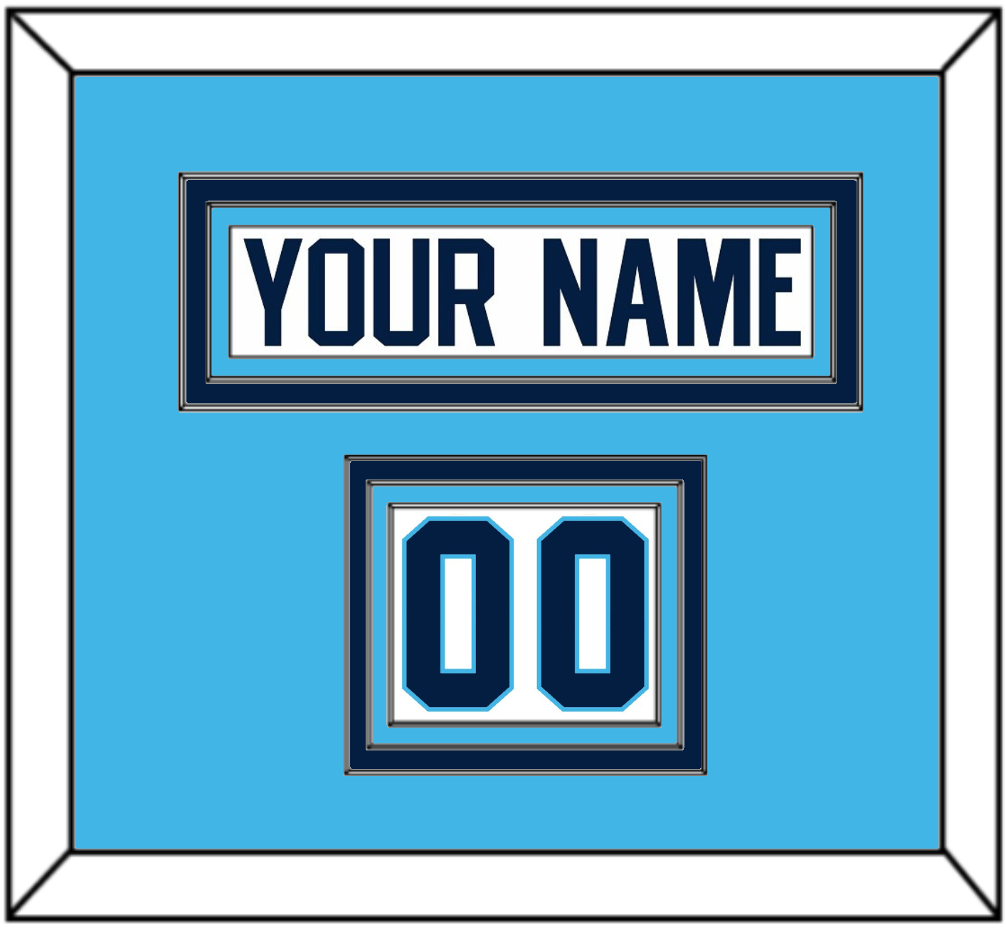 Pittsburgh Nameplate & Number (Shoulder) - Home White (1970-1972) - Premier Tier 4