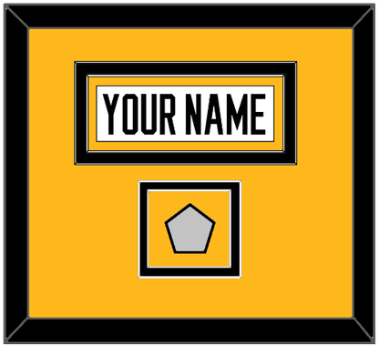 Pittsburgh Nameplate & Stanley Cup Finals Patch - Road White - Signature Tier 3