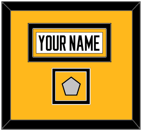 Pittsburgh Nameplate & Stanley Cup Finals Patch - Road White - Signature Tier 3