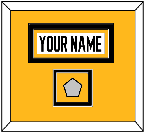 Pittsburgh Nameplate & Stanley Cup Finals Patch - Road White - Signature Tier 3