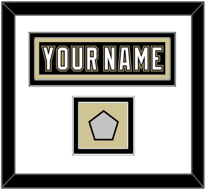 Pittsburgh Nameplate & Stanley Cup Finals Patch - Home Black (2007-2016) - Signature Tier 1