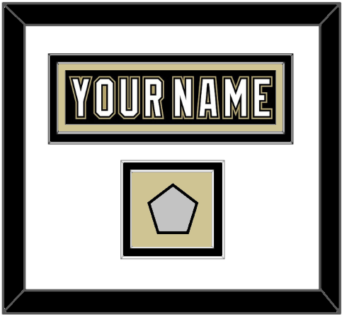 Pittsburgh Nameplate & Stanley Cup Finals Patch - Home Black (2007-2016) - Signature Tier 1