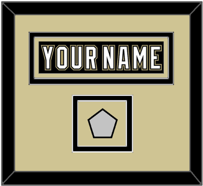 Pittsburgh Nameplate & Stanley Cup Champions Patch - Black Jersey (2007-2016) - Signature Tier 2