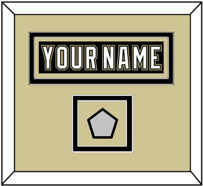 Pittsburgh Nameplate & Stanley Cup Champions Patch - Black Jersey (2007-2016) - Signature Tier 2