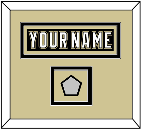 Pittsburgh Nameplate & Stanley Cup Finals Patch - Home Black (2007-2016) - Signature Tier 2