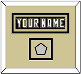 Pittsburgh Nameplate & Stanley Cup Finals Patch - Home Black (2007-2016) - Double Mat 2