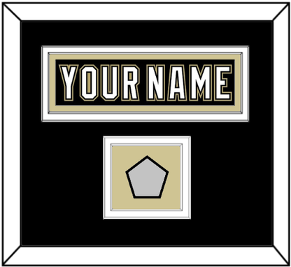 Pittsburgh Nameplate & Stanley Cup Finals Patch - Home Black (2007-2016) - Signature Tier 3