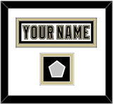 Pittsburgh Nameplate & Stanley Cup Finals Patch - Road White (2007-2016) - Double Mat 1