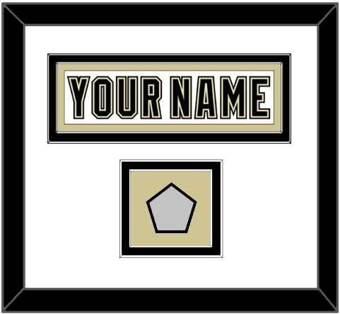 Pittsburgh Nameplate & Stanley Cup Champions Patch - Road White (2007-2016) - Double Mat 2