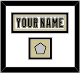 Pittsburgh Nameplate & Stanley Cup Champions Patch - Road White (2007-2016) - Double Mat 2