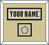 Pittsburgh Nameplate & Stanley Cup Champions Patch - Road White (2007-2016) - Double Mat 3