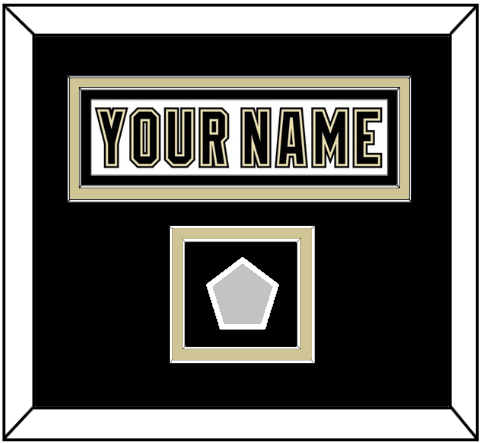 Pittsburgh Nameplate & Stanley Cup Champions Patch - Road White (2007-2016) - Double Mat 4