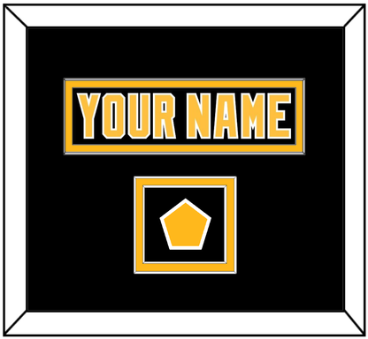 Pittsburgh Nameplate & Logo Patch - Road Black (1992-1997) - Signature Tier 2