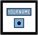 Pittsburgh Nameplate & 2008 Winter Classic Patch - Powder Blue Jersey - Double Mat 1