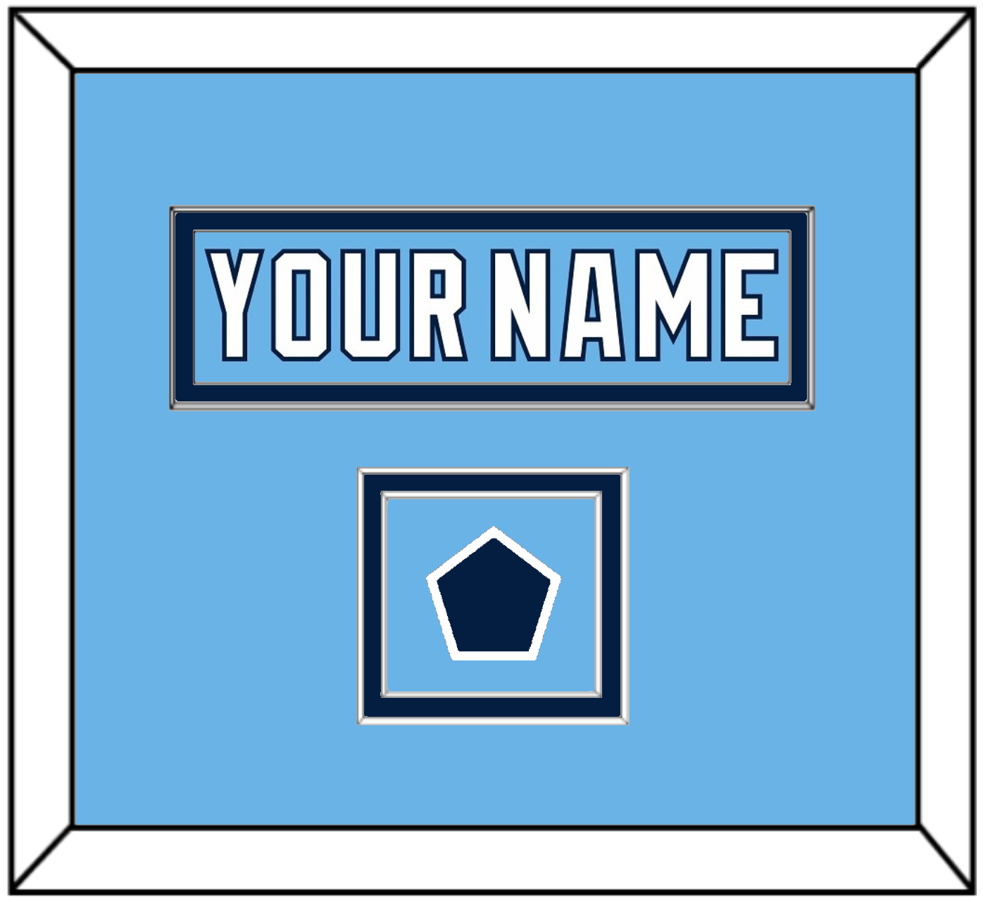Pittsburgh Nameplate & 2008 Winter Classic Patch - Powder Blue Jersey - Signature Tier 2