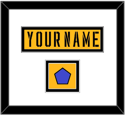 Pittsburgh Nameplate & 2017 Stadium Series Patch - Gold Jersey - Signature Tier 1