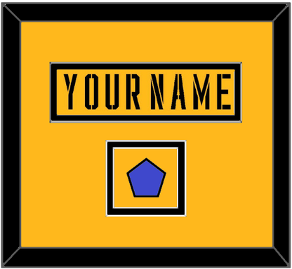 Pittsburgh Nameplate & 2017 Stadium Series Patch - Gold Jersey - Signature Tier 2