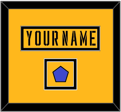 Pittsburgh Nameplate & 2017 Stadium Series Patch - Gold Jersey - Signature Tier 2