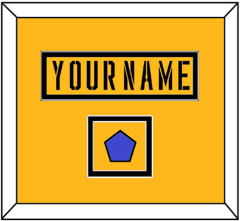 Pittsburgh Nameplate & 2017 Stadium Series Patch - Gold Jersey - Signature Tier 2