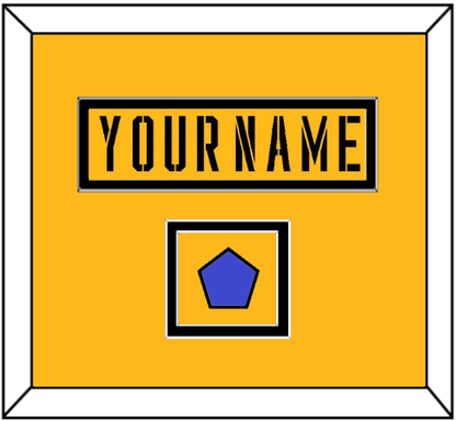 Pittsburgh Nameplate & 2017 Stadium Series Patch - Gold Jersey - Signature Tier 2