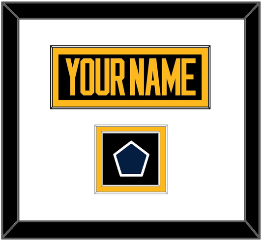 Pittsburgh Nameplate & 2019 Stadium Series Patch - Black Jersey - Signature Tier 1