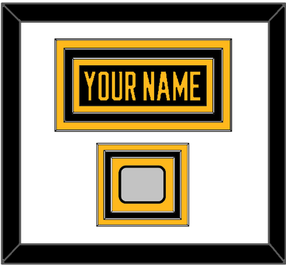 Pittsburgh Nameplate & Stanley Cup Champions Patch - Road Black (1988-1992) - Premier Tier 1