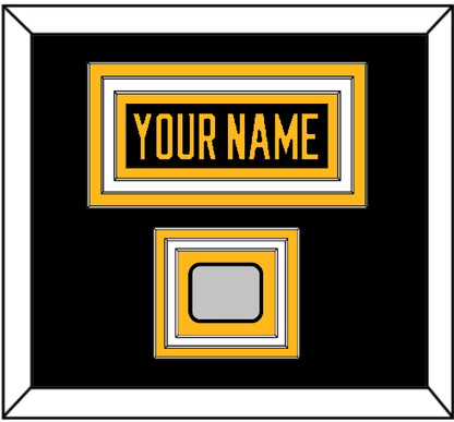 Pittsburgh Nameplate & Stanley Cup Champions Patch - Home Black - Premier Tier 2