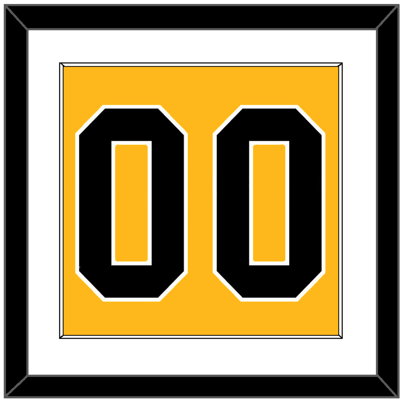 Pittsburgh Number (Back) - Alternate Gold (1981-1983) - Essential Tier 1