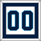 Pittsburgh Number (Back) - Home White (1970-1972) - Single Mat 2