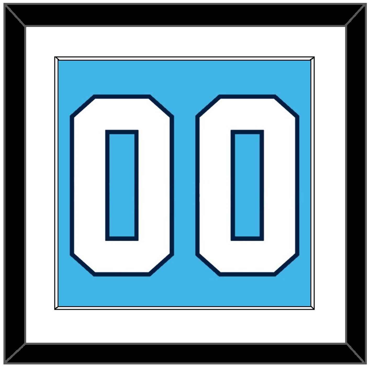 Pittsburgh Number (Back) - Home Powder Blue (1968-1970) - Essential Tier 1
