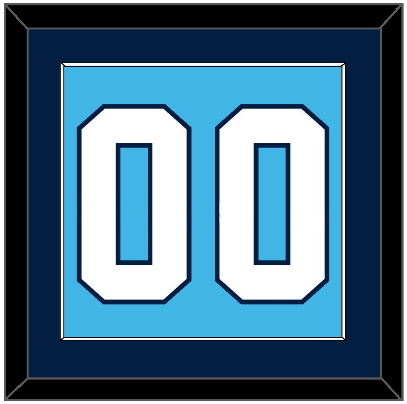 Pittsburgh Number (Back) - Road Powder Blue (1970-1972) - Essential Tier 2