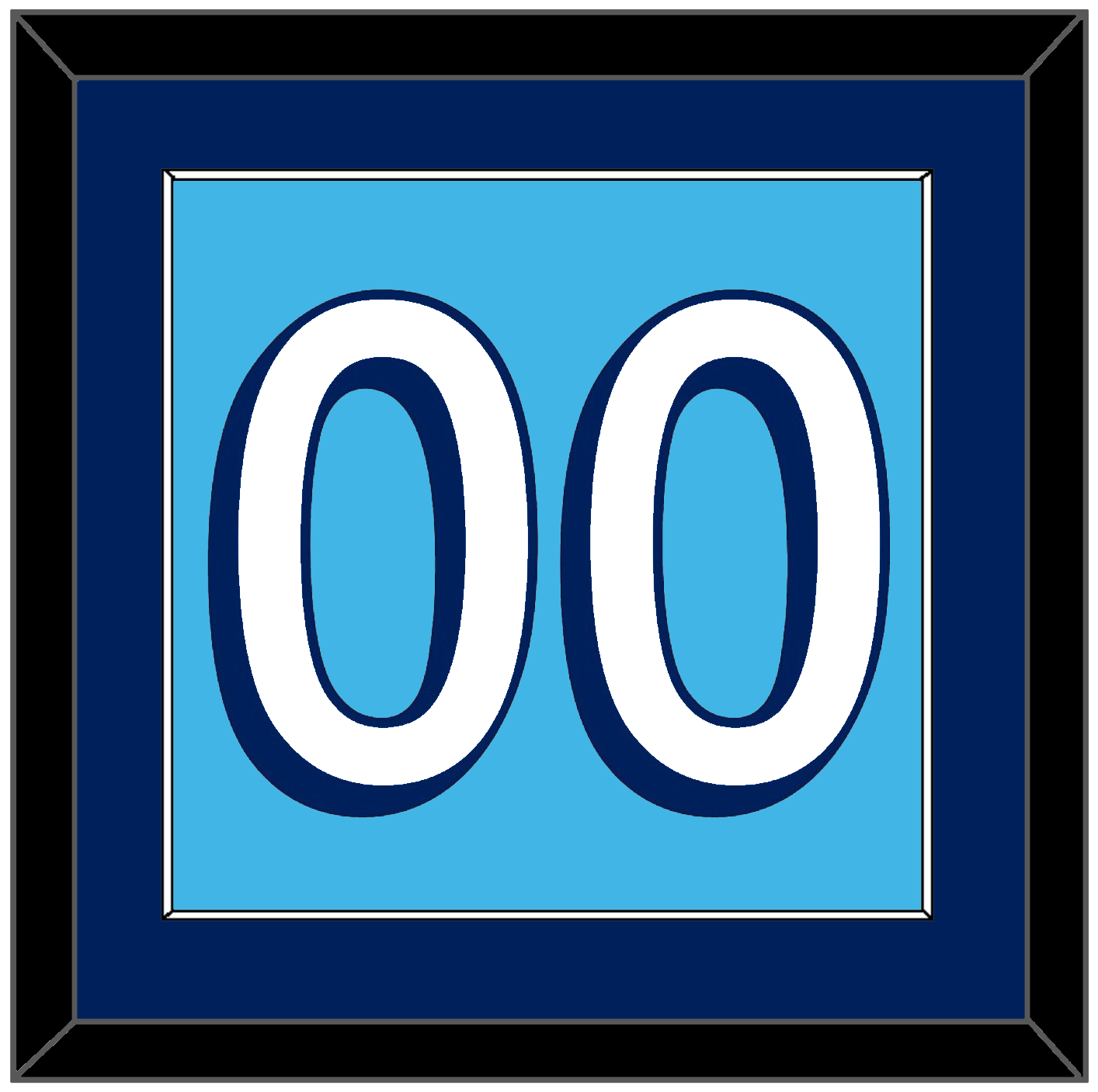 Pittsburgh Number (Back) - Road Powder Blue (1967-1968) - Essential Tier 2