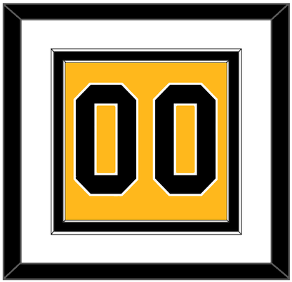 Pittsburgh Number (Back) - Alternate Gold (1981-1983) - Signature Tier 1