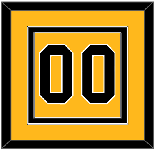 Pittsburgh Number (Back) - Home Gold (1983-1984) - Signature Tier 2