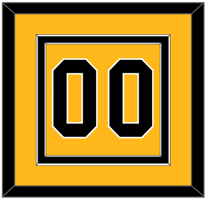 Pittsburgh Number (Back) - Alternate Gold (1981-1983) - Signature Tier 2