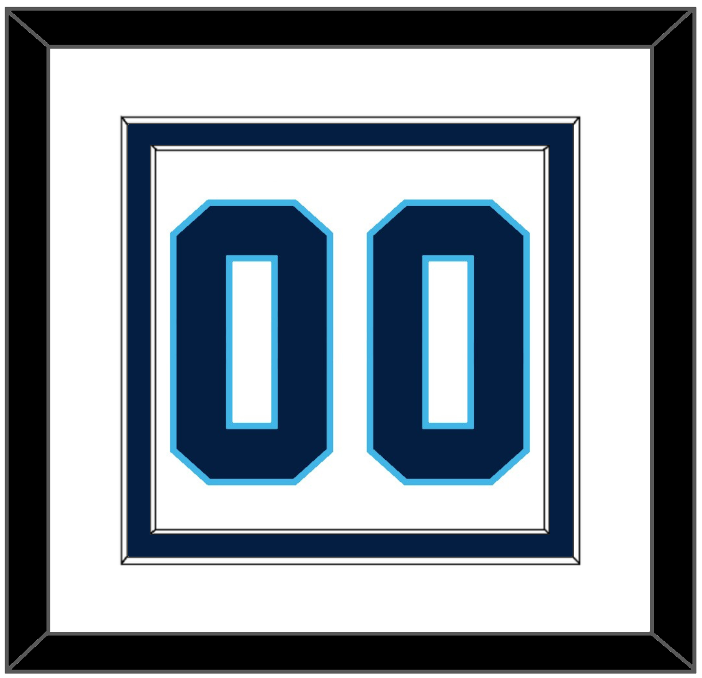 Pittsburgh Number (Back) - Road White (1968-1970) - Signature Tier 2